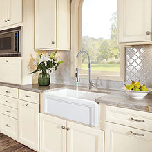 Load image into Gallery viewer, Kitchen Faucet,Fapully Single Handle Faucet for Kitchen Sink,Brushed Nickel Pull Down Kitchen Faucet with LED Light