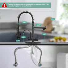Load image into Gallery viewer, Fapully 3 in 1 Kitchen Faucet with Water Filler and Pull Down Sprayer, Oil Rubbed Bronze Commercial Kitchen Sink Faucet with Drinking Water Faucet for 1 or 3 Hole
