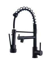 Load image into Gallery viewer, Fapully Black Kitchen Faucet, Commercial Kitchen Faucet with Pull Down Sprayer, Single Handle Spring Kitchen Sink Faucet with Sprayer, Robinet de Cuisine

