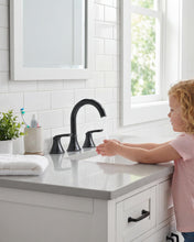 Load image into Gallery viewer, Fapully Bathroom Faucet 3 Hole, Oil Rubbed Bronze 8 Inch Widespread Bathroom Sink Faucet with Pop-up Drain, Two-Handle Faucet for Bathroom Sink
