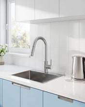 Load image into Gallery viewer, Fapully Kitchen Faucet with Pull Down Sprayer, Modern Kitchen Sink Faucet, Robinet De Cuisine in Brushed Nickel
