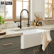 Load image into Gallery viewer, Fapully Commercial Pull Down Kitchen Sink Faucet with Sprayer Oil Rubber Bronze
