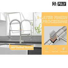 Load image into Gallery viewer, Fapully Kitchen Faucet with Pull Down Sprayer,Commercial Kitchen Sink Faucet with Deck Plate,Brushed Nickel
