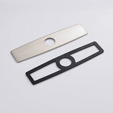 Load image into Gallery viewer, Fapully 10.23&#39;&#39; Kitchen Sink Faucet Hole Cover Deck Plate Escutcheon Brushed Nickel
