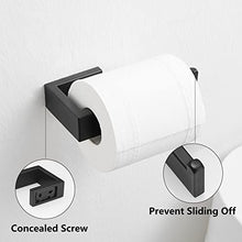 Load image into Gallery viewer, Fapully 5 Piece Bathroom Hardware Accessories Set Stainless Steel Wall Mounted, Matte Black
