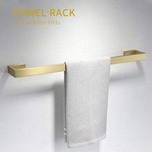 Load image into Gallery viewer, Fapully Brushed Gold Bathroom Accessories Set,4 Peice Bathroom Hardware Set Wall Mount
